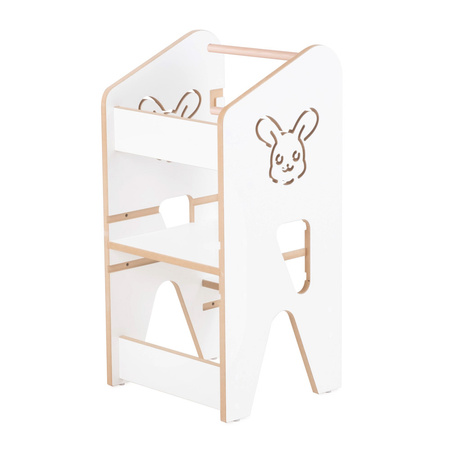 PLUSH NEST Small Rabbit kitchen helper, white, Wooden Play