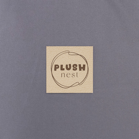 PLUSH NEST Dry pool, outdoor, round, gray, waterproof, 90x30 cm, 200 balls: pearl, light blue, silver